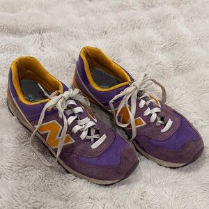 New Balance Purple and Yellow Sneakers